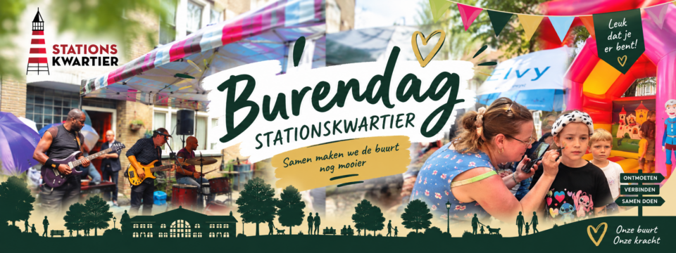 Burendag Stationskwartier Breda 2026 met livemuziek, kinderactiviteiten en ontmoeting tussen buurtbewoners